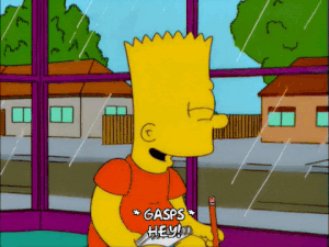 bart gasps hey! gif