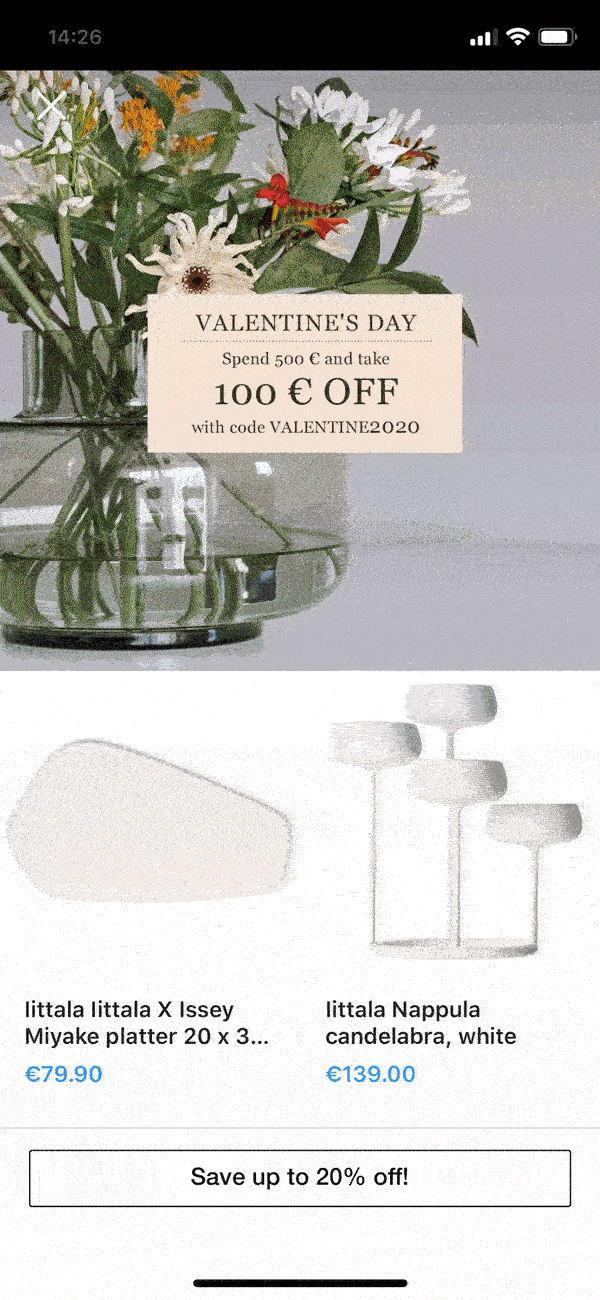 catalog facebook ad example