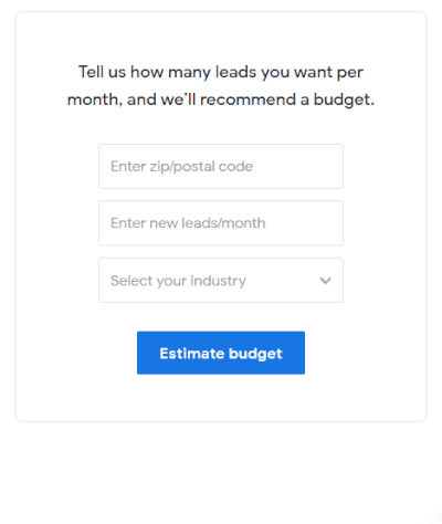 Estimate LSA Budget