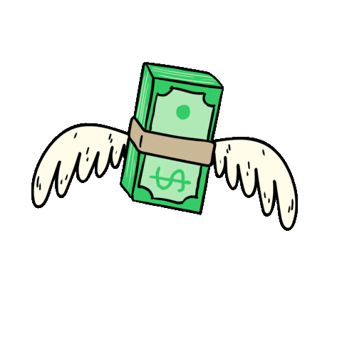 flying money gif