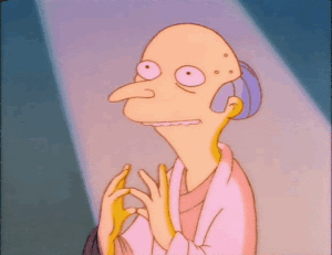 Mr Berns contemplating success gif