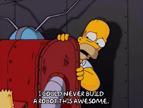 homer robot gif