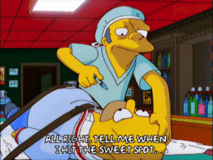 sweet spot simpsons gif