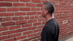 talk to a wall gif