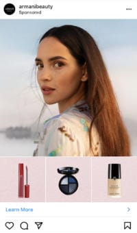 40 Armani Instagram collection ad