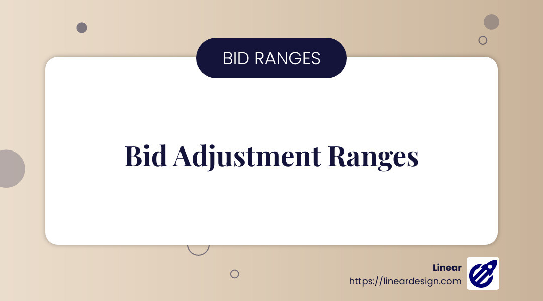 Targeting method adjustment range: -90% to +900% - bid adjustments infographic simple-info-landscape-card