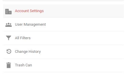 account settings