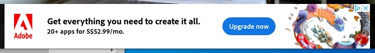 Adobe banner ad