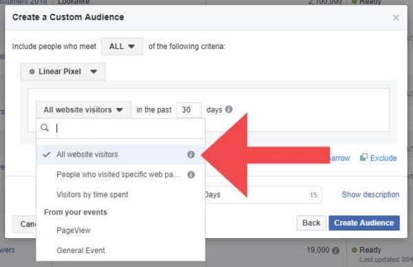 All Website Visitors Facebook Custom Audience 1