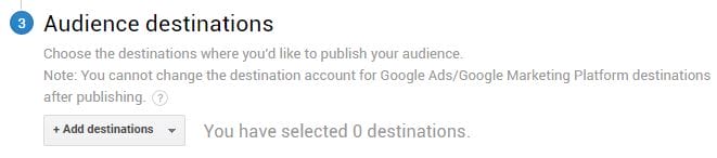 audience destinations