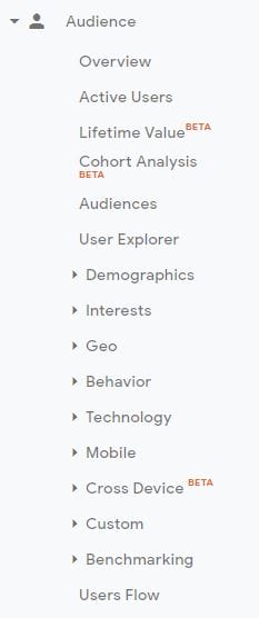 audience options