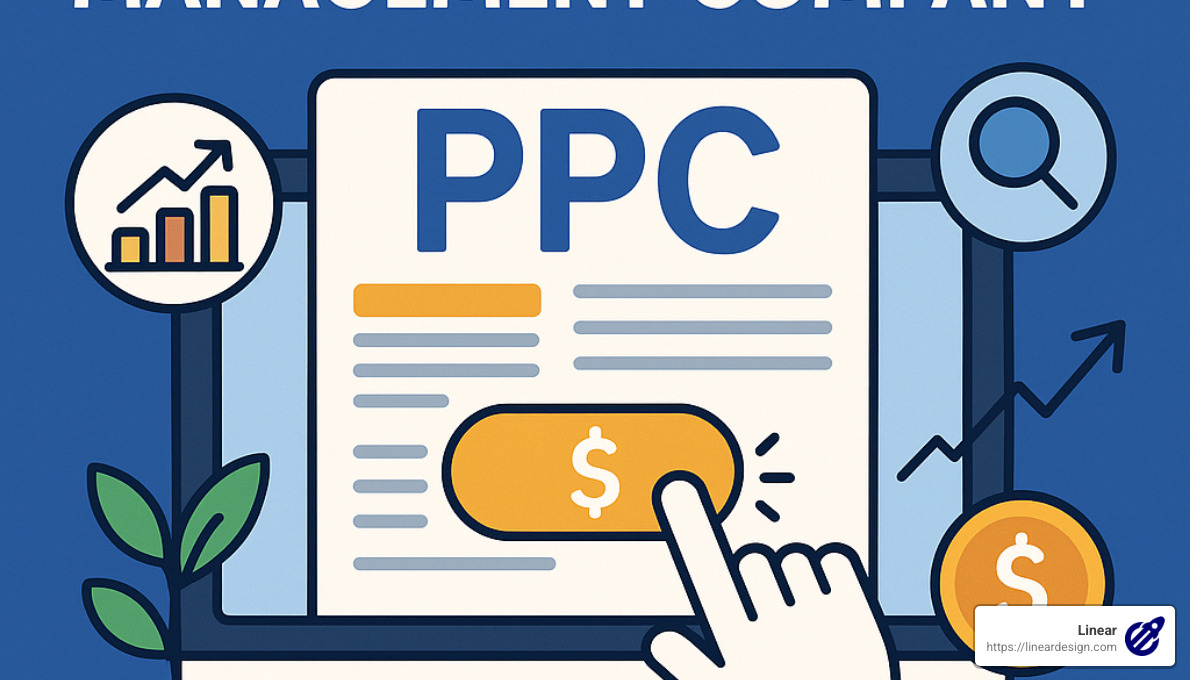 PPC campaign dashboard showing metrics like conversions, click-through rates, and cost per acquisition - best ppc management company