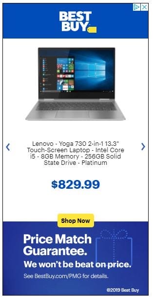 Best Buy Display Ad Example 300 X 600 1