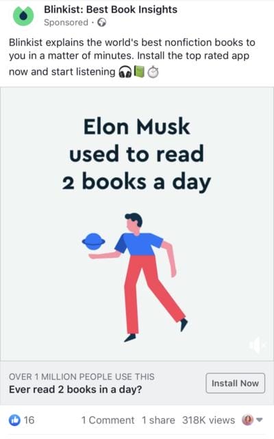 bilnkist facebook ad