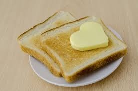 butter on toast