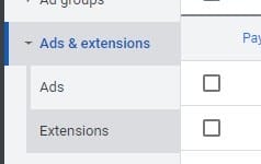 create google ad extensions 1