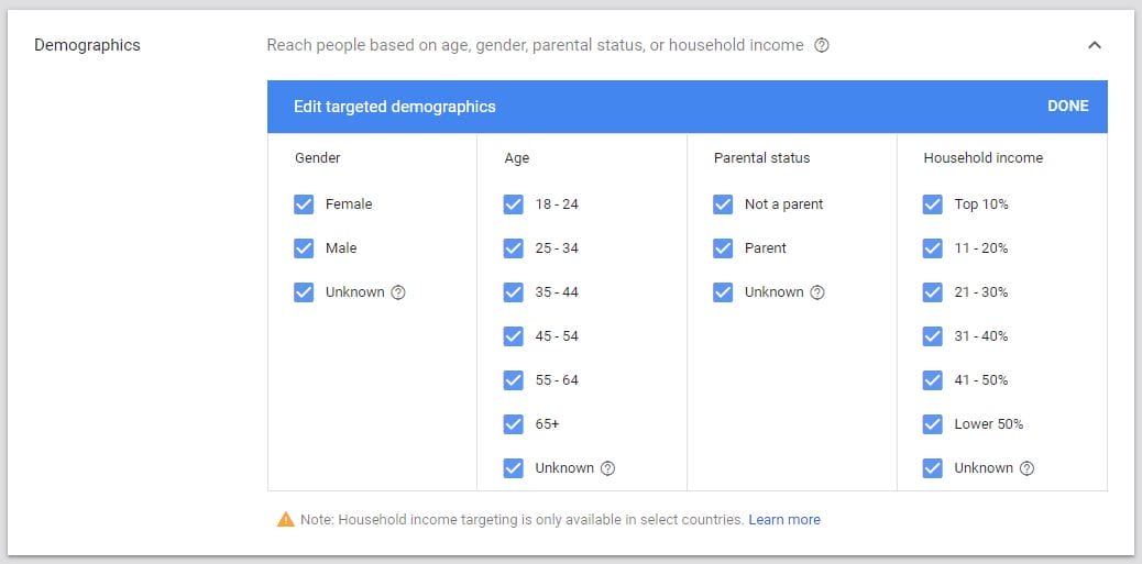 Demographics Display Ad Targeting Google Ads Guide