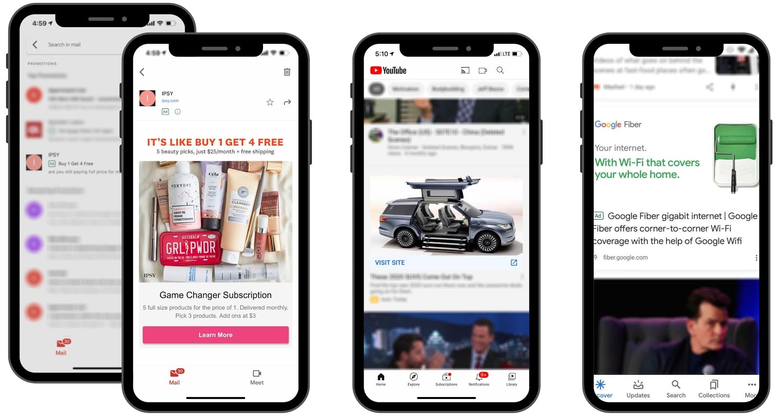 Discovery ad placements