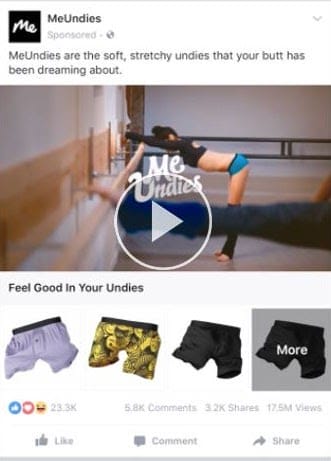 facebook ad strategy meundies video