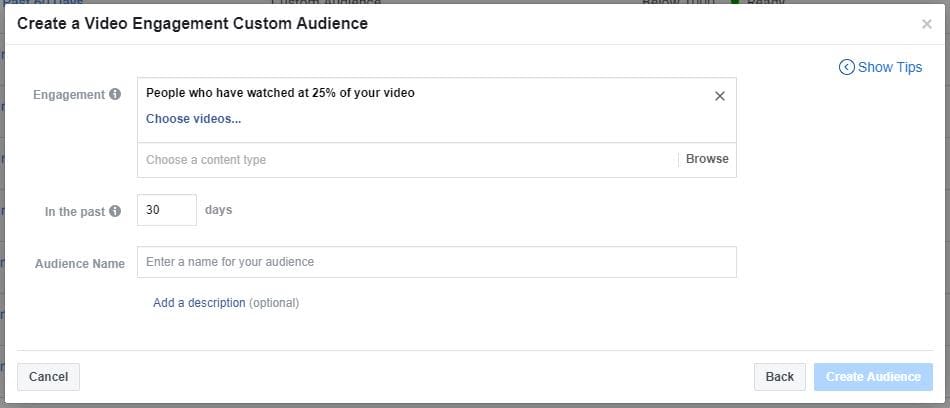 facebook ads video retargeting