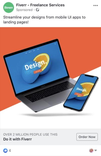 fiverr facebook ad