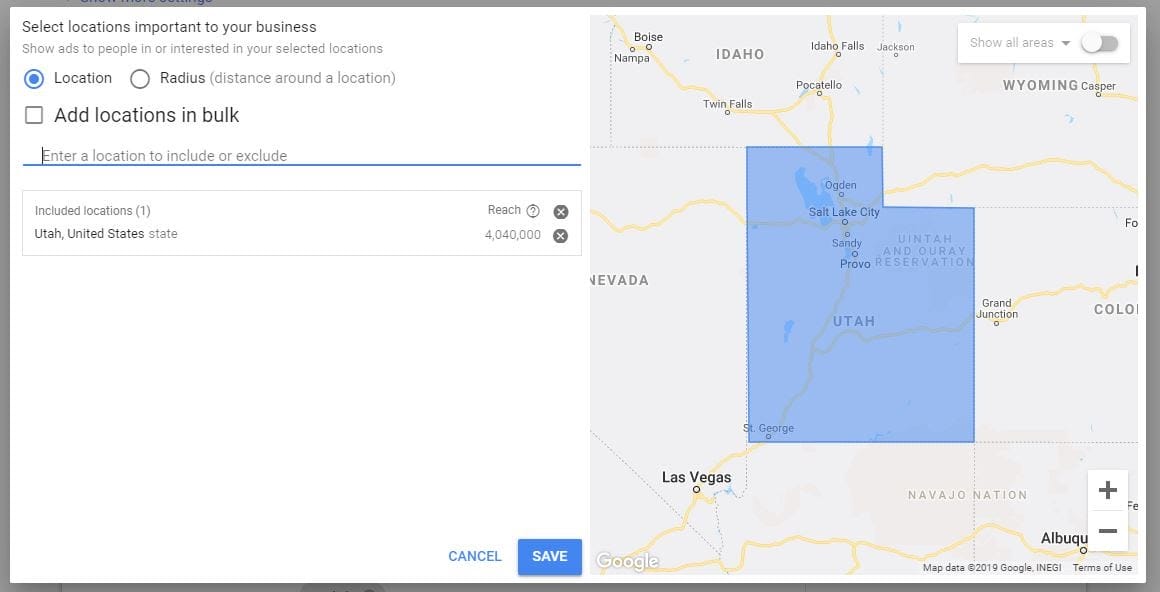 location targeting