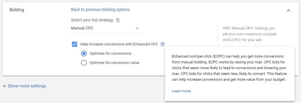 google ads bidding strategy