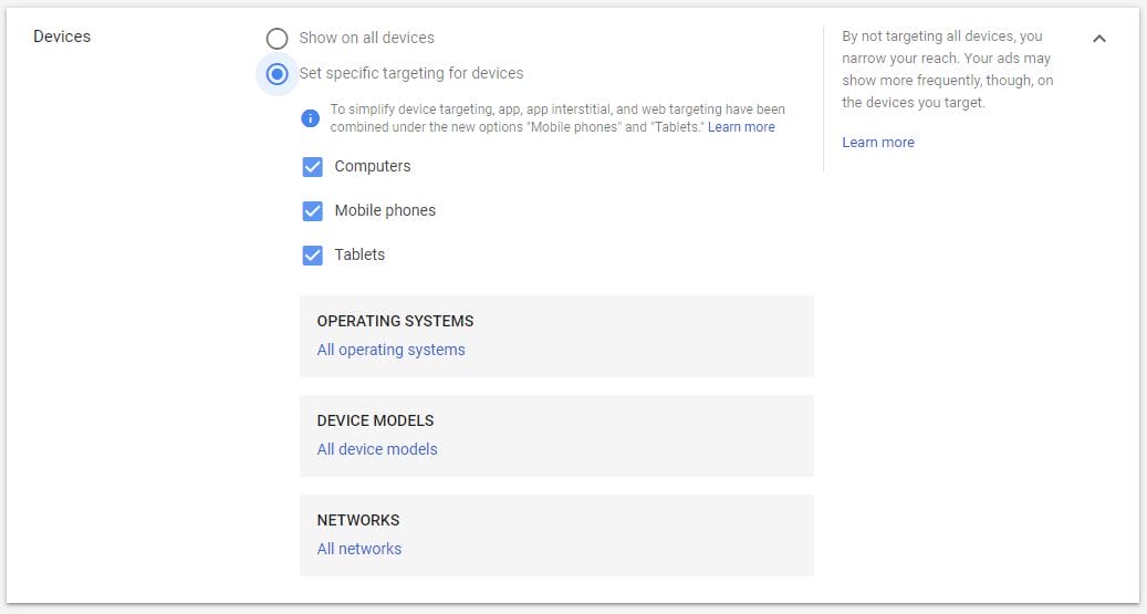 Google Ads Guide Display Network Devices