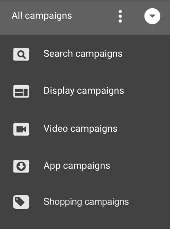 Google Ads Guide Navigation Menu