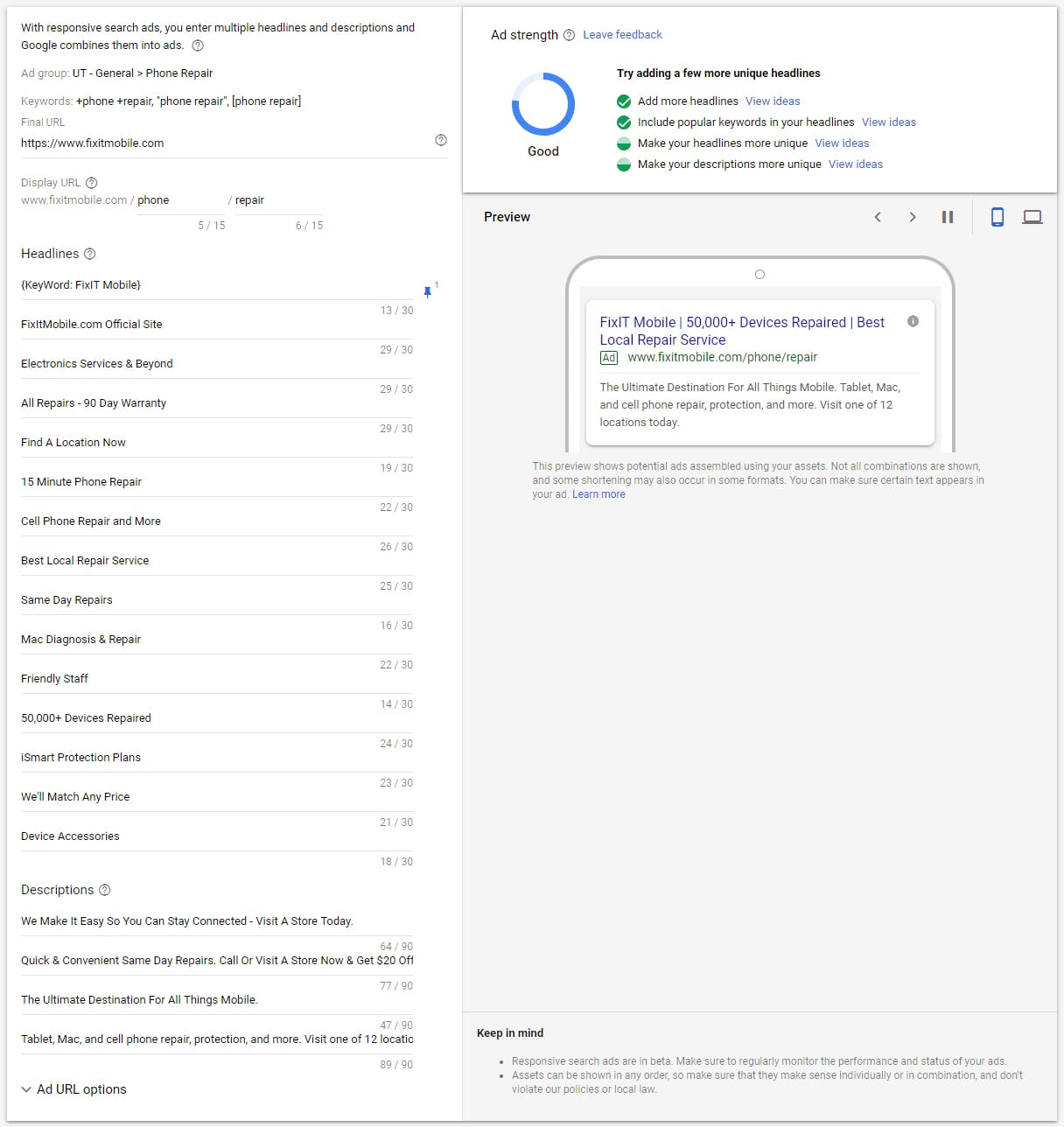 Google Ads Guide Responsive Search Ads