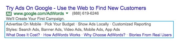 Google Ads Ad Extensions