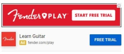 Google Banner Ads Example Fender 1