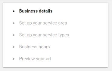 google local service ads set up steps