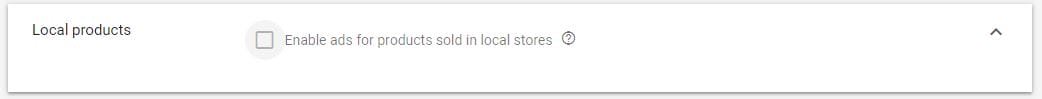Google Shopping Ads Local Products