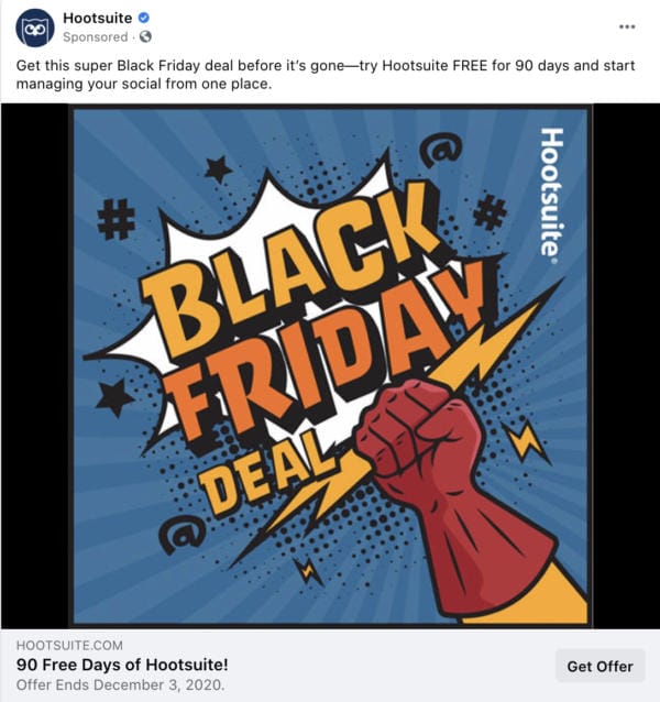 hootsuite facebook ad