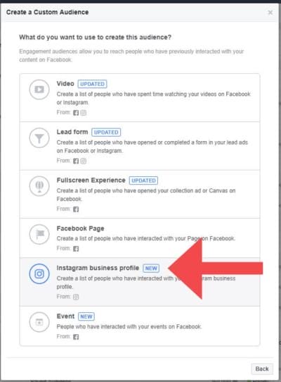 Instagram Custom Audience