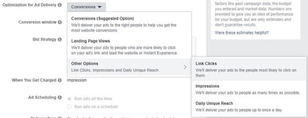 link click optimization facebook ads ctr