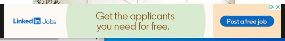 linkedin jobs display ad