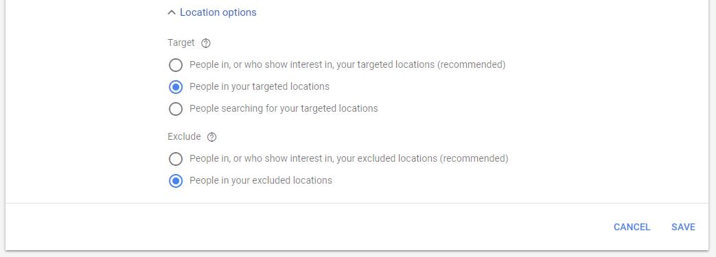 lower cpc location targeting