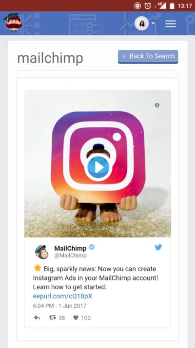 MailChimp ad