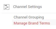 manage brand terms