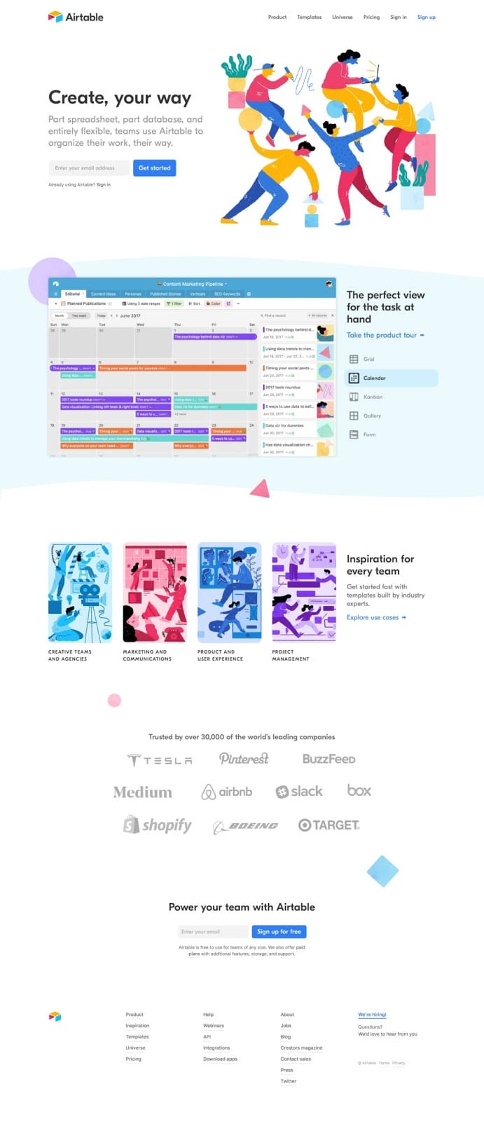 nicelydone airtable landing page