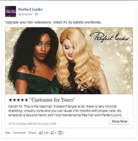 perfect locks facebook ad ctr