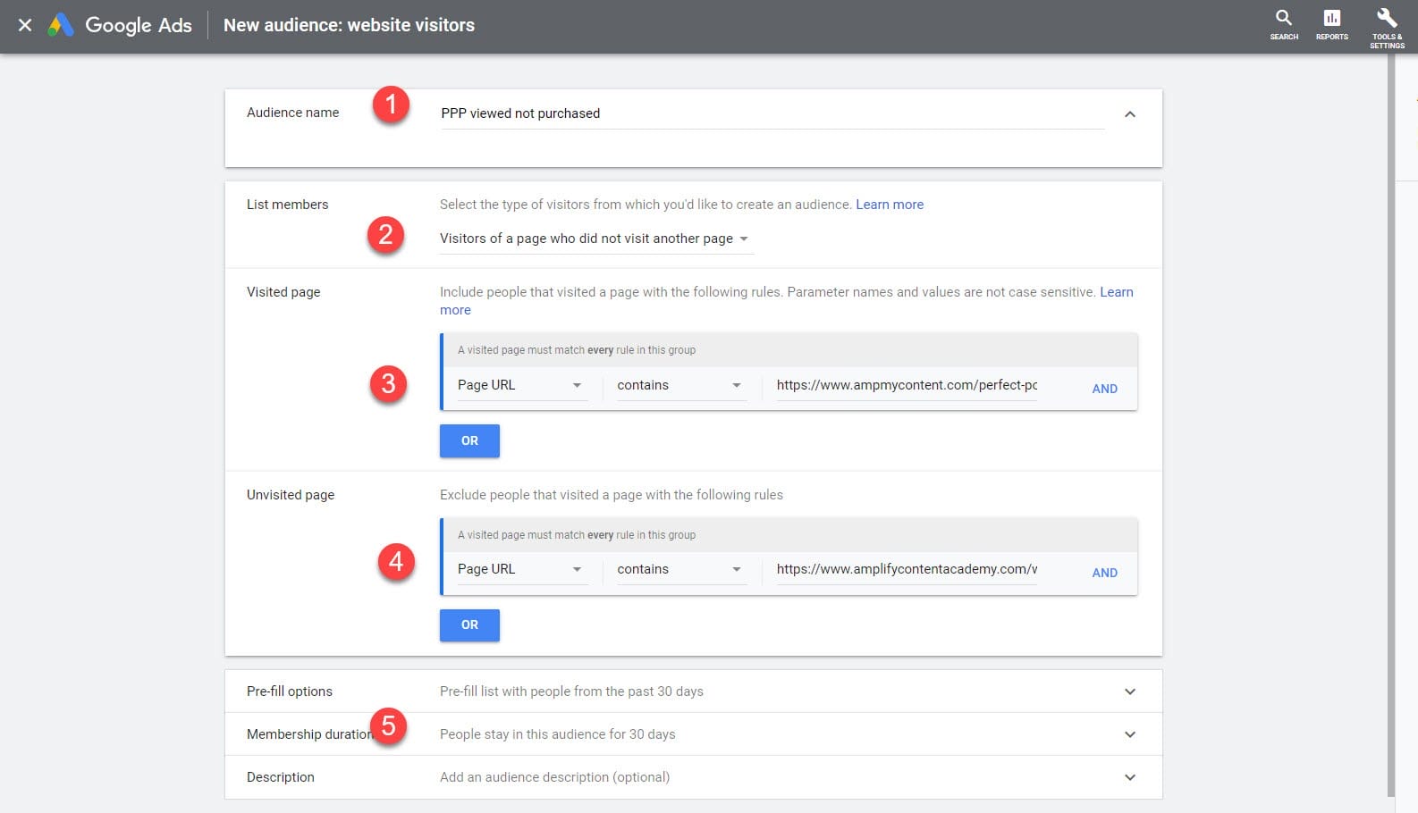 remarketing list for search ads new audience