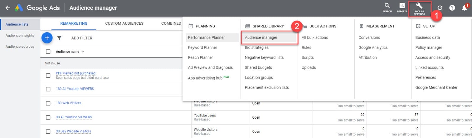 reopen audience manager