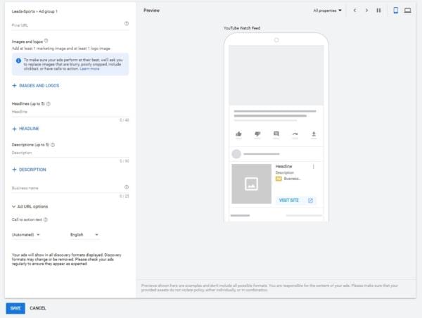 single image discovery ad