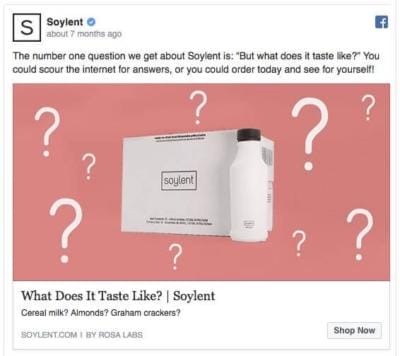 soylent facebook ad