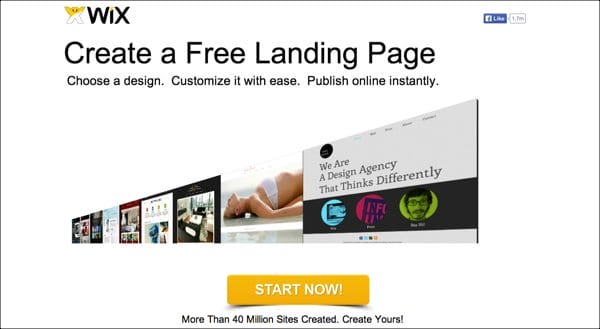 Wix Landing Page