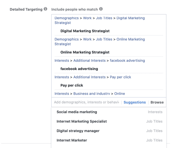 add interests to scale ads