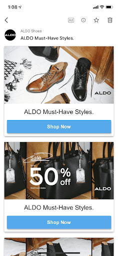 Also Gmail Ad catalog mobile view example